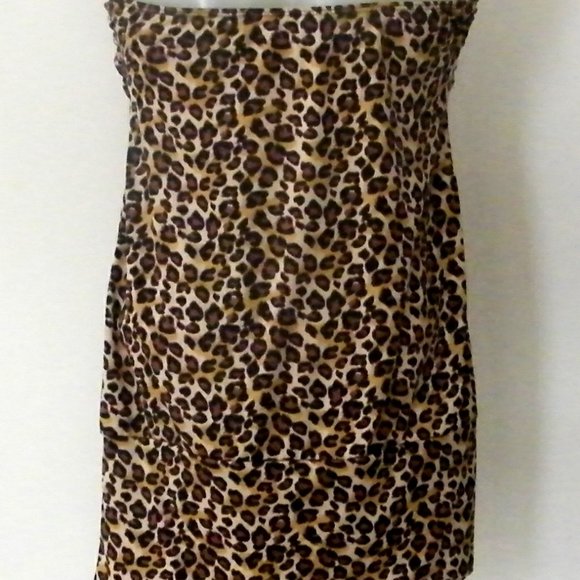 Halter Top Leopard Print Animal R Marks New York - Picture 6 of 11